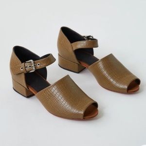 Rachel Comey Embossed Leather Lubbock Sandals